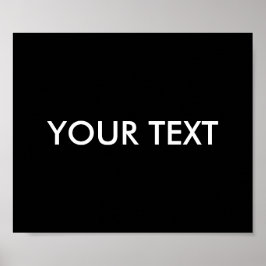 Moderne, Berufliche Markenbezeichnung Schwarz Poster