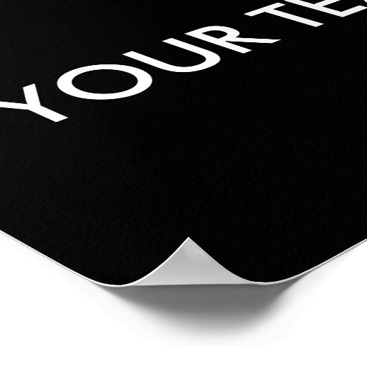 Moderne, Berufliche Markenbezeichnung Schwarz Poster (Ecke)