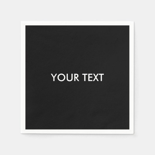 Moderne, Berufliche Markenbezeichnung Schwarz Serviette (Vorderseite)