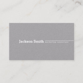 Moderne berufliche, minimalistisch-graue Geschäfts Visitenkarte