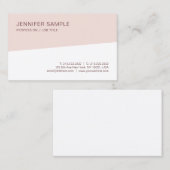 Moderne Berufliche minimalistische Elegant-Vorlage Visitenkarte (Vorne/Hinten)