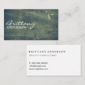 Moderne Berufliche Minimalistische Elegante Schwar Visitenkarte (Vorne/Hinten)