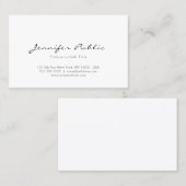 Moderne Berufliche Minimalistische Elegante Sleek Visitenkarte (Vorne/Hinten)