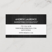 Moderne Berufliche Minimalistische Führungskraft G Visitenkarte (Rückseite)