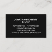 Moderne Berufliche Minimalistische Führungskraft G Visitenkarte (Rückseite)