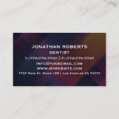 Moderne Berufliche Minimalistische Führungskraft G Visitenkarte (Rückseite)