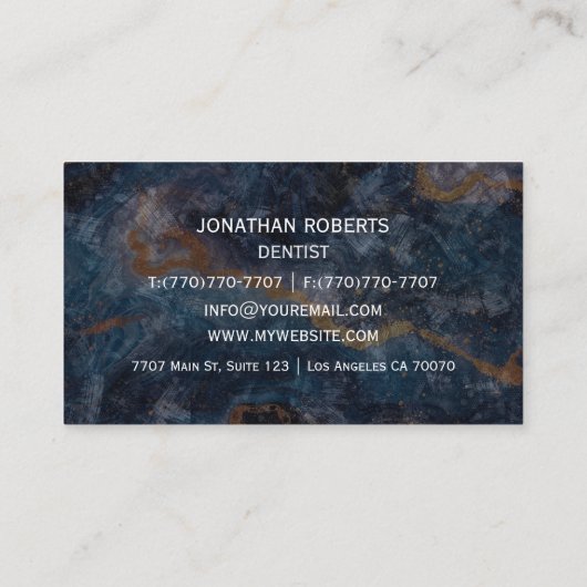 Moderne Berufliche Minimalistische Führungskraft G Visitenkarte (Rückseite)