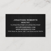 Moderne Berufliche Minimalistische Führungskraft G Visitenkarte (Rückseite)