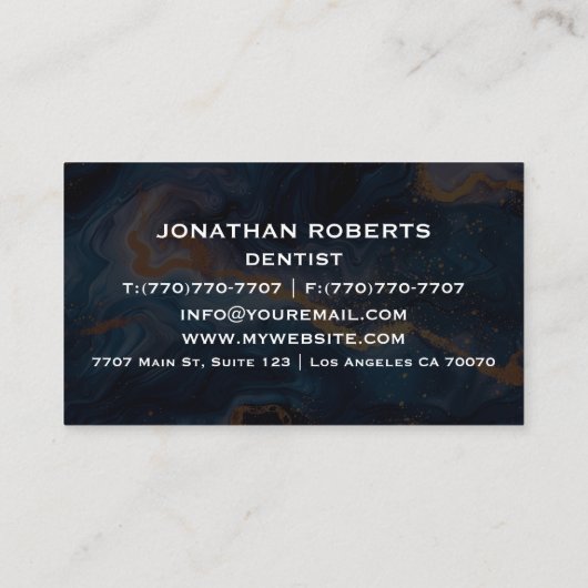 Moderne Berufliche Minimalistische Führungskraft G Visitenkarte (Rückseite)