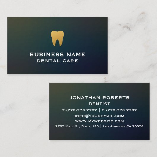 Moderne Berufliche Minimalistische Führungskraft G Visitenkarte (Vorne/Hinten)