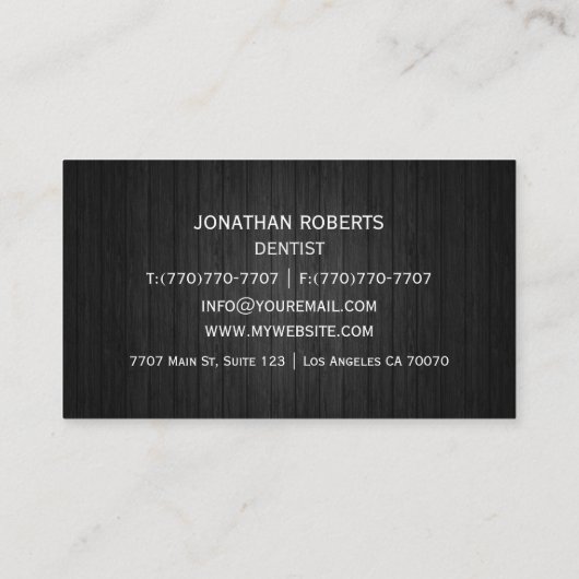 Moderne Berufliche Minimalistische Führungskraft G Visitenkarte (Rückseite)