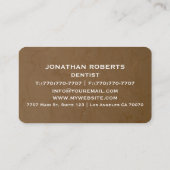 Moderne Berufliche Minimalistische Führungskraft G Visitenkarte (Rückseite)