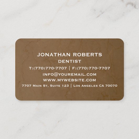 Moderne Berufliche Minimalistische Führungskraft G Visitenkarte (Rückseite)