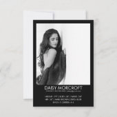 Moderne Berufliche Modell-Foto-Composite-Karte Karte (Vorderseite)