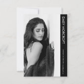 Moderne Berufliche Modell-Foto-Composite-Karte Karte (Vorderseite)