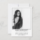 Moderne Berufliche Modell-Foto-Composite-Karte Karte (Vorderseite)