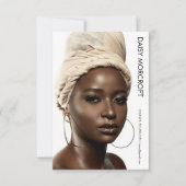 Moderne Berufliche Modell-Foto-Composite-Karte Karte (Vorderseite)