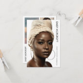 Moderne Berufliche Modell-Foto-Composite-Karte Karte (Vorderseite/Rückseite Beispiel)