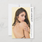 Moderne Berufliche Modell-Foto-Composite-Karte Karte (Vorderseite)