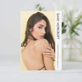 Moderne Berufliche Modell-Foto-Composite-Karte Karte (Stehend Vorderseite)