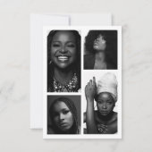 Moderne Berufliche Modell-Foto-Composite-Karte Karte (Rückseite)