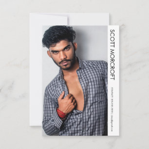 Moderne Berufliche Modell-Foto-Composite-Karte Karte