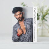 Moderne Berufliche Modell-Foto-Composite-Karte Karte (Stehend Vorderseite)