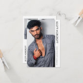 Moderne Berufliche Modell-Foto-Composite-Karte Karte (Vorderseite/Rückseite Beispiel)