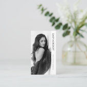 Moderne Berufliche Modell-Foto-Composite-Karte Visitenkarte (Stehend Vorderseite)