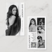 Moderne Berufliche Modell-Foto-Composite-Karte Visitenkarte (Vorne/Hinten)