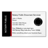 Moderne Berufliche Notare Magnetische Visitenkarte (Vorderseite)