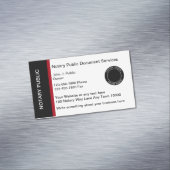 Moderne Berufliche Notare Magnetische Visitenkarte (Beispiel)