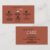 Moderne, Berufliche Orange Terracotta - Ölversorgu Visitenkarte (Vorne/Hinten)