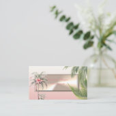 Moderne Berufliche ,Palm-Blätter,Blätter,Blume Visitenkarte (Stehend Vorderseite)