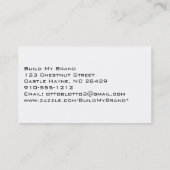Moderne Berufliche Pink Squares Business Cards Visitenkarte (Rückseite)