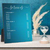 Moderne Berufliche Preisliste Fotoplatte (Seite)