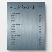 Moderne Berufliche Preisliste Fotoplatte (Vorderseite)