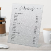 Moderne Berufliche Preisliste Sockelschild (In Situ)