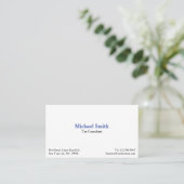 Moderne Berufliche Premium Thick Business Card Visitenkarte (Stehend Vorderseite)