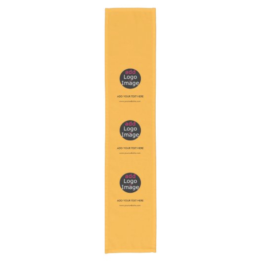 Moderne Berufliche Promo Custom Macaroni & Cheques Kurzer Tischläufer (Vorderseite)