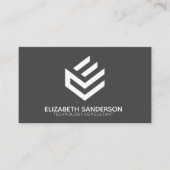 Moderne Berufliche QR CODE-Visitenkarte Visitenkarte (Vorderseite)