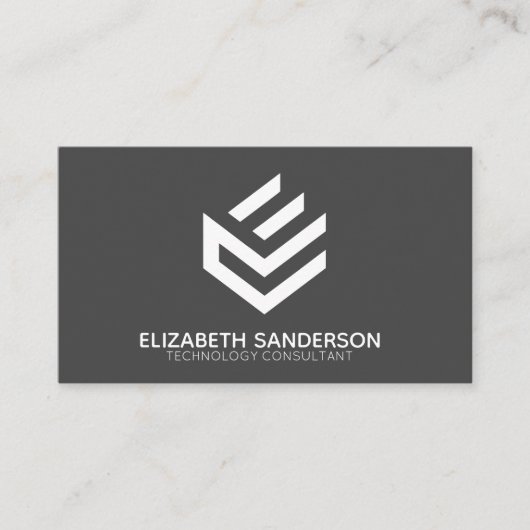 Moderne Berufliche QR CODE-Visitenkarte Visitenkarte (Vorderseite)