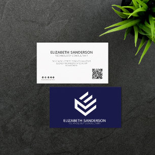 Moderne Berufliche QR CODE-Visitenkarte Visitenkarte