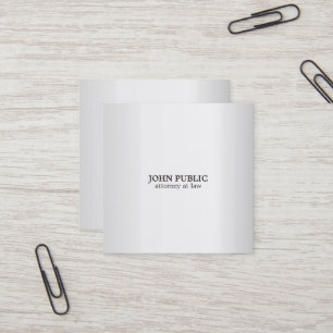 Moderne berufliche quadratische visitenkarte