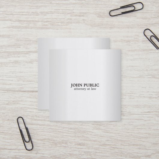 Moderne berufliche quadratische visitenkarte (Vorderseite/Rückseite Beispiel)