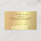 Moderne Berufliche Rahmen, goldene Herzen Treuekarte (Rückseite)