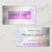 Moderne Berufliche Rahmen, Herz mettalic Treuekarte (Vorne/Hinten)