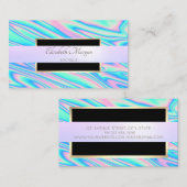 Moderne Berufliche Rahmen, Streifen holografisch Visitenkarte (Vorne/Hinten)