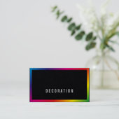 Moderne Berufliche Rainbow Businesscards Visitenkarte (Stehend Vorderseite)