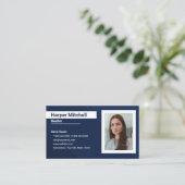 Moderne Berufliche Realtor Foto Business Card Visitenkarte (Stehend Vorderseite)